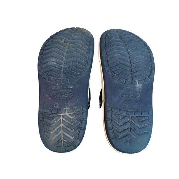 Crocs Men's Size 5 Women's Size 7‎ Navy Slip On Clogs 204537-42K - Picture 8 of 8